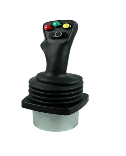 KOROBIE Halle Mehrachsir Baumaschinen-Fahrzeuggriff, modifizierter Maschinen-Rotationsbagr-Harvestergriff Joystick-Wippe(Output 0.5-4.5V) von KOROBIE