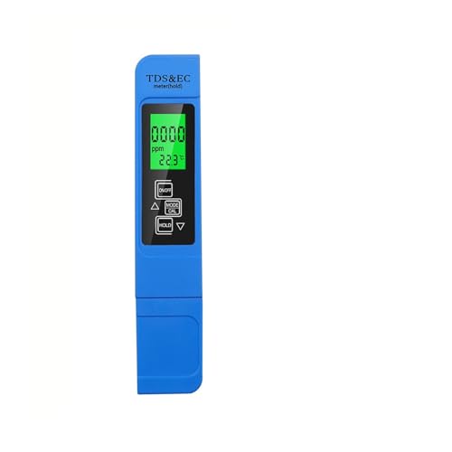 KOROBIE Water Quality Meter, 3In1 Digital TDS/EC Meter Tester Thermometer Stift Hochpräziser Wasserqualitätsanalysator for Wasser for Field and Lab(Blue) von KOROBIE