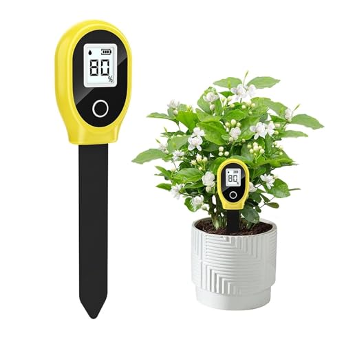 KOROBIE Water Quality Meter, Bodenfeuchte-Detektor-Tester Digital LCD Bodenwassergehalt-Analysator Meter Pflanzenwasser-Monitor for Field and Lab von KOROBIE