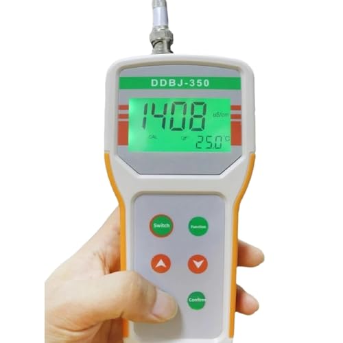KOROBIE Water Quality Meter, DDBJ-350 Tragbares Leitfähigkeitsmessgerät, digitaler Wasserleitfähigkeitstester zur Prüfung der Wasserqualität for Field and Lab von KOROBIE