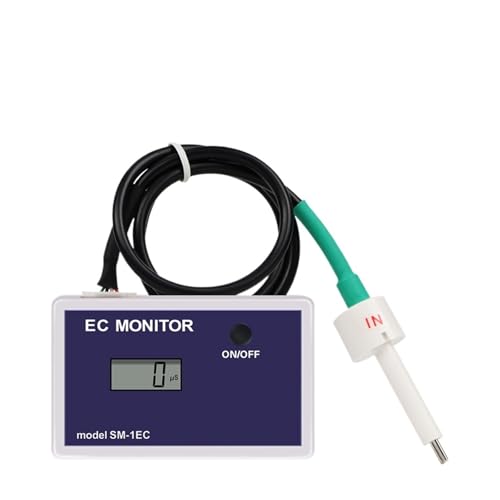 KOROBIE Water Quality Meter, Digitales EC-Meter Online-Einzelkanal-EC-Monitor LCD-Display Wasserqualitätstester 0-9990 for Field and Lab von KOROBIE