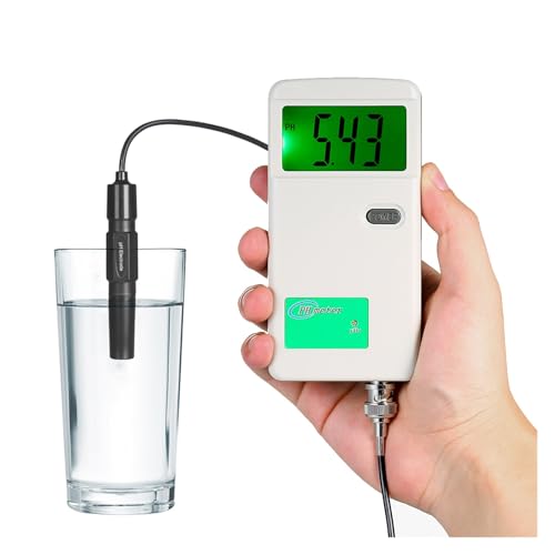 KOROBIE Water Quality Meter, Digitales PH-Meter, hochpräziser PH-Tester, Hintergrundbeleuchtung, Wasserqualitätstester for Field and Lab von KOROBIE