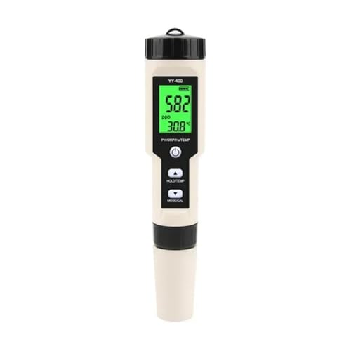 KOROBIE Water Quality Meter, YY-400 Wasserstoffkonzentration Wasserqualitäts-Teststift PH/ORP/H2 TEM 4in1 Digitaler Wasserzähler for Field and Lab von KOROBIE