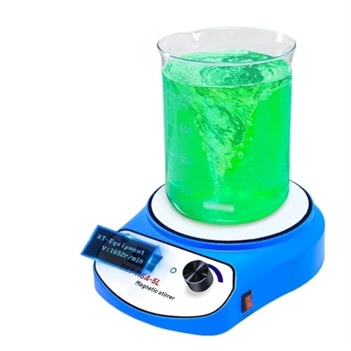 Laborrührer, 3000ml 5000ml Mini Magnetrührer Digitalanzeige Flüssigkeitsmischer Vo-rtex-Ausrüstung mit zwei Rührstäben Für Industrie und Landwirtschaft(DXY-MSA-3L) von KOROBIE