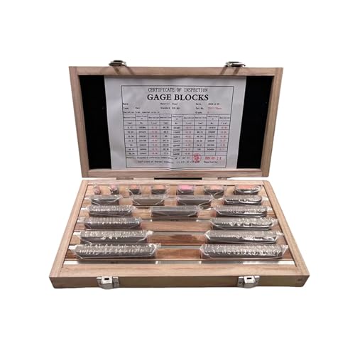 Messklötze-Set, 0–100 Mm 20 Stück/0–300 Mm 6 Stück, Rechteckiger Messblock-Satz For Mikrometer- Und Messschieber-Inspektion, 0 Grad, Liport-PMA, Holzbearbeitungswerkzeuge(0-100mm 20pcs) von KOROBIE