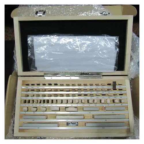 Messklötze-Set, Hohe Genauigkeit 122 Teile/satz 1 Grade 0 Grade Block Gauge Messschieber Inspektion Block Gauge Inspizieren Messwerkzeuge Holzbearbeitungswerkzeuge(0 grade) von KOROBIE