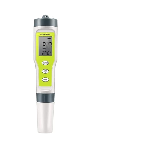 Water Quality Meter, Digitaler Wasserqualitätsmonitor-Tester, TDS-PH-Meter, PH/TDS/EC/Temperaturmessgerät for Pools for Field and Lab von KOROBIE