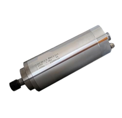 1.5KW Water Cooling Spindle Motor, ER11 ER16 Diameter 80MM 24000RPM GDZ-80-1.5B For CNC Router(1.5KW 220V ER16) von KOSBO