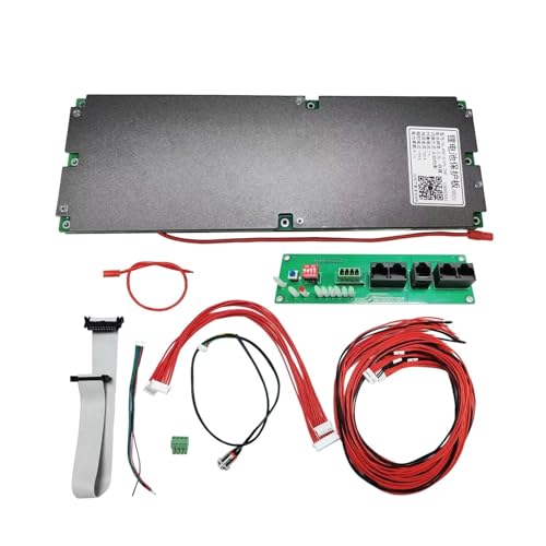 KOSBO JK BMS 16S 48V Lifepo4 Batteriewechselrichter, 1A/2A Aktive Balance Li-Ion 8S 24V 9S 10S 12S 13S 14S 100A 150A 200A RS232 Camping Pack(JK-PB2A16S15P-4.3LCD) von KOSBO