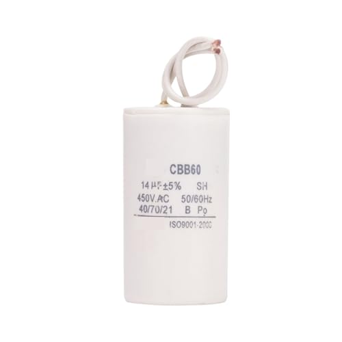 KOSBO Motorstartkondensator CBB60 450 V 14 uF for elektrische Maschine Zwei Drähte von KOSBO