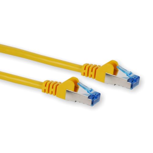 KOSCOM CONNECT 5 Stück Patchkabel Cat 6A S-FTP LAN Kabel, Netzwerkkabel, Ehternetkabel (Gelb, 0,50m) von KOSCOM CONNECT