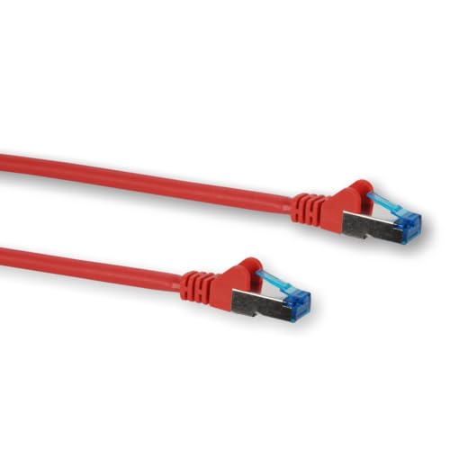 KOSCOM CONNECT 5 Stück Patchkabel Cat 6A S-FTP LAN Kabel, Netzwerkkabel, Ehternetkabel (Rot, 0,50m) von KOSCOM CONNECT