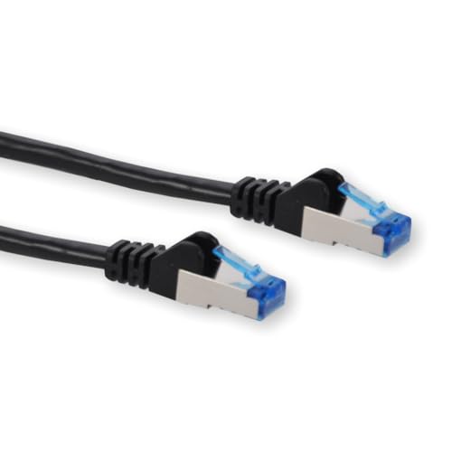 KOSCOM CONNECT 5 Stück Patchkabel Cat 6A S-FTP LAN Kabel, Netzwerkkabel, Ehternetkabel (Schwarz, 2,00m) von KOSCOM CONNECT