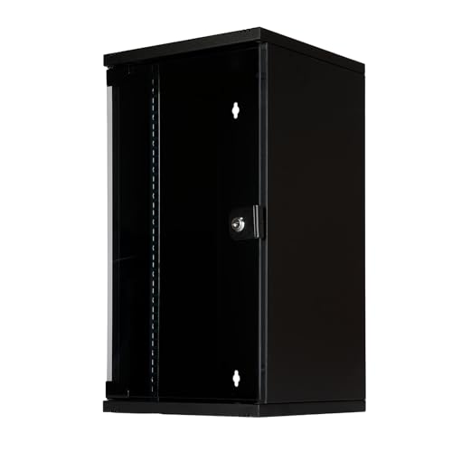 Koscom Connect Netzwerkschrank 12 HE I Serverschrank 10 Zoll I Wandmontage 312 x 300 x 540 mm I voll montiert I Server Gehäuse mit abschließbarer Glastür I Traglast 60 kg I Schwarz Koscom Connect Netzwerkschrank 12 HE I Serverschrank 10 Zoll I Wandmontage 312 x 300 x 540 mm I voll montiert I Server Gehäuse mit abschließbarer Glastür I Traglast 60 kg I Schwarz von KOSCOM CONNECT