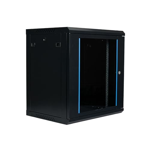 Koscom Connect Netzwerkschrank 12 HE I Serverschrank 19 Zoll I Wandmontage I 450 mm Tiefe I 600 x 450 x 636 mm I voll montiert I abschließbare Glastür I Traglast 100 kg I Schwarz Koscom Connect Netzwerkschrank 12 HE I Serverschrank 19 Zoll I Wandmontage I 450 mm Tiefe I 600 x 450 x 636 mm I voll montiert I abschließbare Glastür I Traglast 100 kg I Schwarz von KOSCOM CONNECT