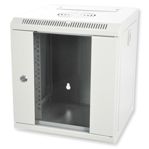 Koscom Connect Netzwerkschrank 6 HE I Serverschrank 10 Zoll I Wandmontage 312 x 300 x 370 mm I voll montiert I Server Gehäuse mit abschließbarer Glastür I Traglast 60 kg I Grau Koscom Connect Netzwerkschrank 6 HE I Serverschrank 10 Zoll I Wandmontage 312 x 300 x 370 mm I voll montiert I Server Gehäuse mit abschließbarer Glastür I Traglast 60 kg I Grau von KOSCOM CONNECT