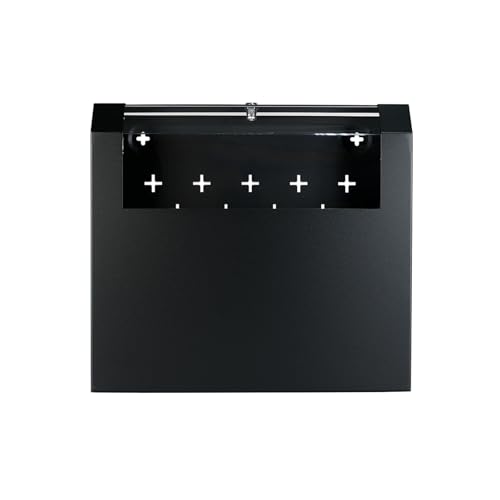 Koscom Connect Slimbox Wandgehäuse 5 HE (3HE+2HE) I Serverschrank 19 Zoll I Wandmontage 500 x 475 x 155 mm I voll montiert I Server Gehäuse mit abschließbarem Gehäusedeckel I Traglast 40 kg I Schwarz von KOSCOM CONNECT