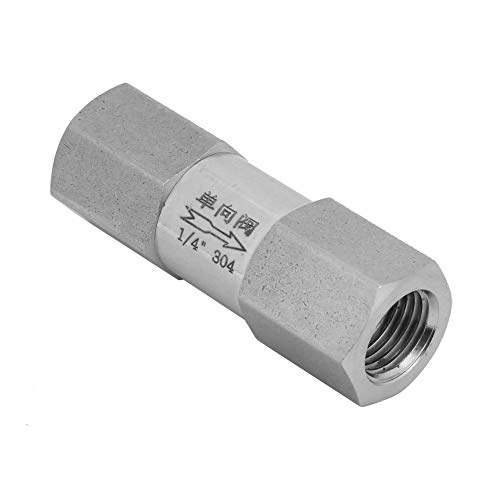 KOSDFOGE 304 Stainless Steel High Temperature Pressure Endurance Hex Split Check Valve British Thread Connection for Various Places (1/4”) von KOSDFOGE