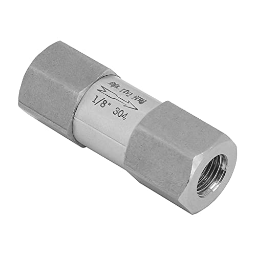 KOSDFOGE 304 Stainless Steel High Temperature Pressure Endurance Hex Split Check Valve British Thread Connection for Various Places (1/8") von KOSDFOGE