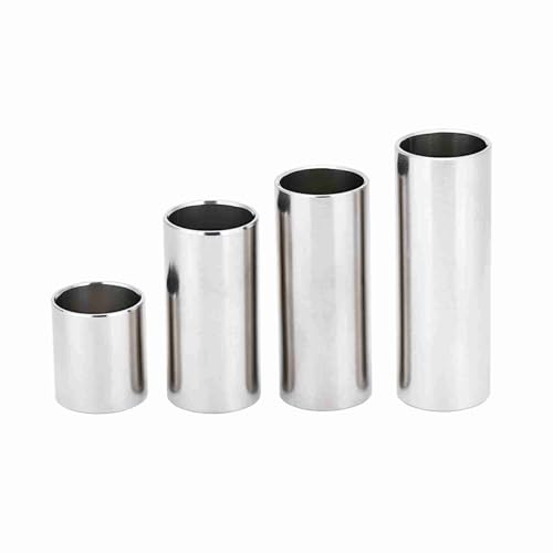 KOSDFOGE 4 Stück Edelstahl Zylinder Rohr Gitarre Slide Tone Bar Zubehör für E-Gitarre KOSDFOGE 4 Stück Edelstahl Zylinder Rohr Gitarre Slide Tone Bar Zubehör für E-Gitarre von KOSDFOGE