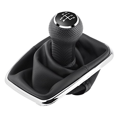 KOSDFOGE 5 Speed Car Gear Shift Knob Gearstick Gaiter Boot Kit Elegant & Durable for 4 1999 2004 von KOSDFOGE