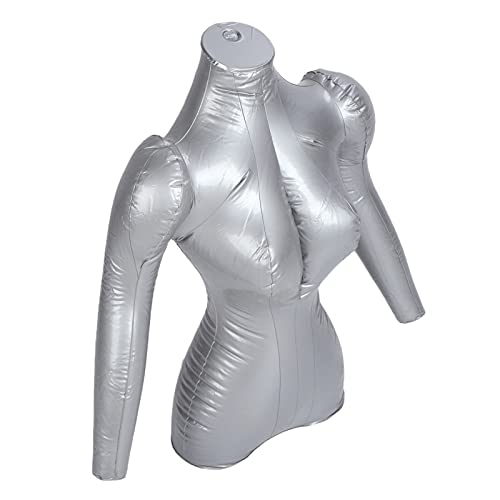 KOSDFOGE Aufblasbarer Schaufensterpuppenständer für Den Weiblichen Oberkörper, Kleidungsausstellungsmodell, PVC Material, Aufblasbarer Schaufensterpuppenständer für Den Weiblichen Mantel Des Oberkörpe von KOSDFOGE