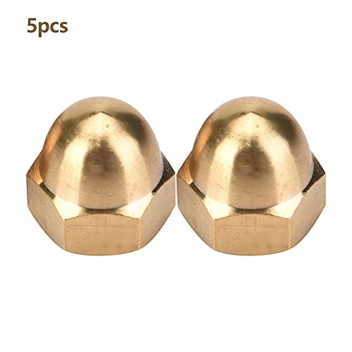 KOSDFOGE Brass Acorn Nut Dome Head Cap High Strength Fasteners for Vehicles Machinery M3-M12 (M10(5PCS)) von KOSDFOGE