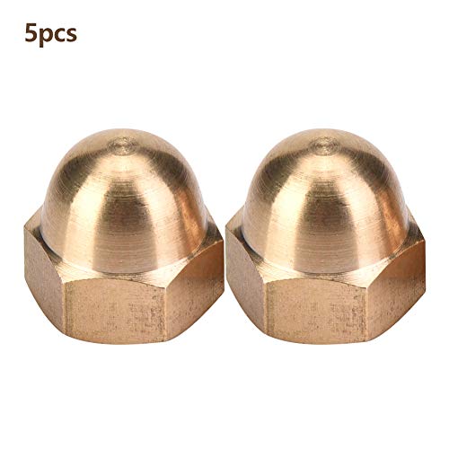 KOSDFOGE Brass Acorn Nut Dome Head Cap High Strength Fasteners for Vehicles Machinery M3-M12 (M12(5PCS)) von KOSDFOGE