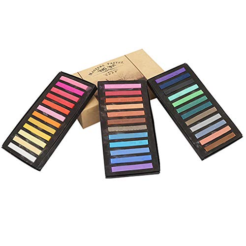 KOSDFOGE Fluorescent Crayons Hair Dyeing Set Suitable Sketching Chalk Set for Artists Kids (36 Colors) von KOSDFOGE