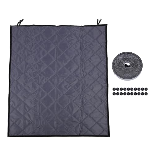 KOSDFOGE Insulated Window Cover Oxford Fabric Cotton Filled Anti Freeze Window Insulation Cover for Living Room Kitchen (47*63inch) von KOSDFOGE