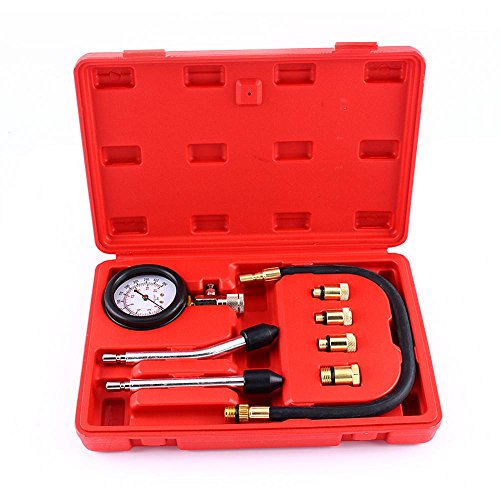 KOSDFOGE Petrol Engine Compression Tester Test Gauge Kit Car Motorcycle Tools Case for Cylinder Pressure Gauge Engine Pressure Measurement von KOSDFOGE