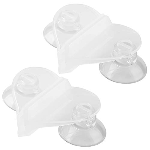 KOSDFOGE Plastic Aquarium Fish Tank Divider Sheet Holder Heart Sucker Clip Ideal for Breeding and Separation of Fish Tank Compartments von KOSDFOGE