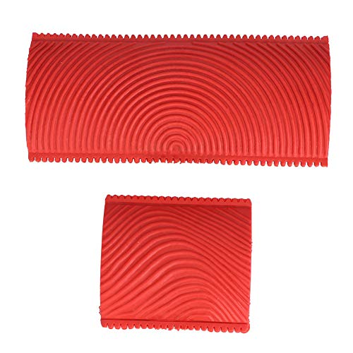 KOSDFOGE Rubber Serrated Wood Grain Effect Brush Painting Tools 2Pcs Set DIY Wall Decoration Red KOSDFOGE Rubber Serrated Wood Grain Effect Brush Painting Tools 2Pcs Set DIY Wall Decoration Red von KOSDFOGE