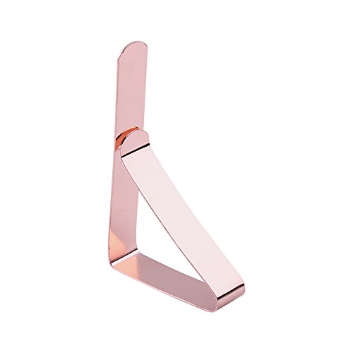 KOSDFOGE Stainless Steel Tablecloth Clamps Durable Desk Cloth Clips for Home Wedding Party Rose Gold Silver Golden (Rose Gold) von KOSDFOGE