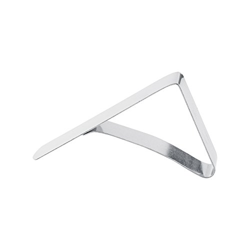 KOSDFOGE Stainless Steel Tablecloth Clamps Durable Desk Cloth Clips for Home Wedding Party Rose Gold Silver Golden (Silver) von KOSDFOGE