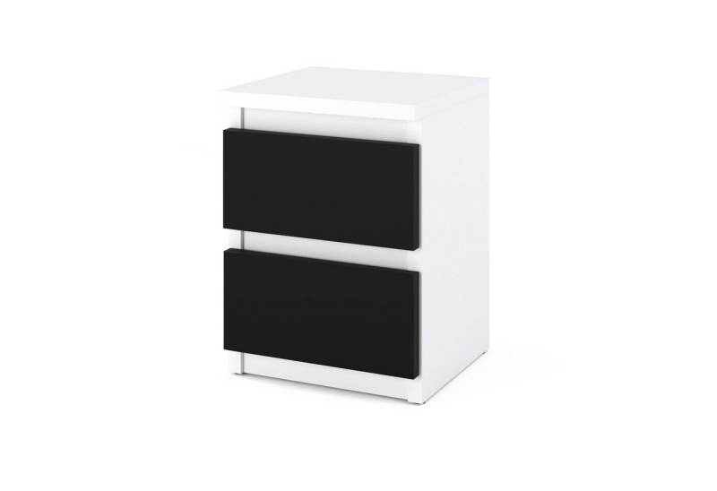 KOSETO Nachtkonsole, Nachttisch mit 2 Schubladen für Schlafzimmer, Büro - Modernes Design, modernes, minimalistisches Design, langlebig, pflegeleicht von KOSETO