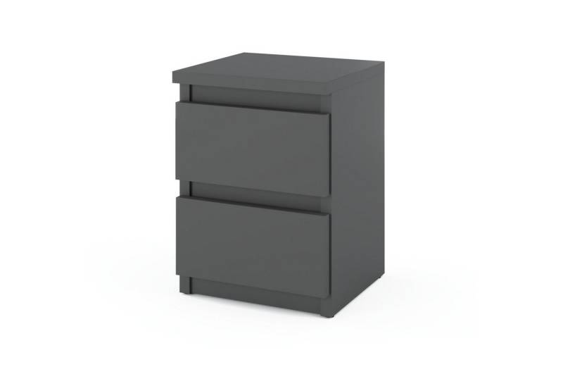 KOSETO Nachtkonsole, Nachttisch mit 2 Schubladen für Schlafzimmer, Büro - Modernes Design, modernes, minimalistisches Design, langlebig, pflegeleicht von KOSETO