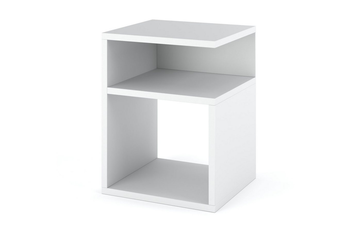 KOSETO Nachtkonsole Moderne - Beistelltisch mit 2 offene Fächer - Nachtschrank, Flexibel links/rechts einsetzbar, Schneller Zugriff auf Gegenstände KOSETO Nachtkonsole Moderne - Beistelltisch mit 2 offene Fächer - Nachtschrank, Flexibel links/rechts einsetzbar, Schneller Zugriff auf Gegenstände von KOSETO