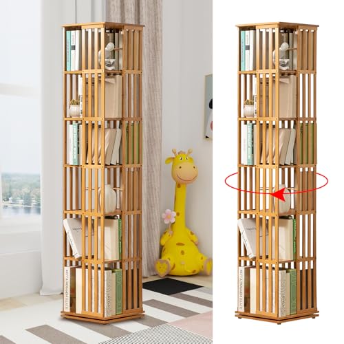 KOSHSH Drehbares Bücherregal,Rotierendes Bücherregal,Rotating Bookshelf,Das In Schlafzimmern,360 Grad,Bodenstehendes Aufbewahrungsregal,Wohnzimmern,Arbeitszimmern Und Büros Verwendet Wird KOSHSH Drehbares Bücherregal,Rotierendes Bücherregal,Rotating Bookshelf,Das In Schlafzimmern,360 Grad,Bodenstehendes Aufbewahrungsregal,Wohnzimmern,Arbeitszimmern Und Büros Verwendet Wird von KOSHSH