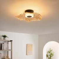 Decken- oder Wandleuchte LED bernsteinfarbenes Glas in Wellenform - Lioria Decken- oder Wandleuchte LED bernsteinfarbenes Glas in Wellenform - Lioria von KOSILUM