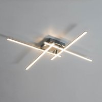 Kosilum - Design-Deckenleuchte led mit 4 verchromten Armen - Yuna von KOSILUM