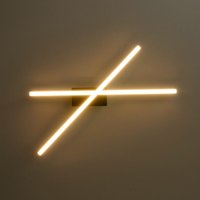 Kosilum - Design-LED-Deckenleuchte zwei gekreuzte Arme - Akita von KOSILUM
