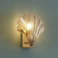 Goldene Wandleuchte Muschel aus Glas - Amanda von KOSILUM