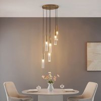 Große Hängelampe mit mehreren Glasröhren - Poggio Große Hängelampe mit mehreren Glasröhren - Poggio von KOSILUM