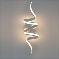 Kosilum - Große Wandleuchte oder Deckenleuchte led Lockenband weiß - Kauai von KOSILUM