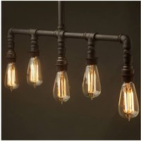 Kosilum - Hängeleuchte modern Design 5 Leuchten braun Metall - Luigi Kosilum - Hängeleuchte modern Design 5 Leuchten braun Metall - Luigi von KOSILUM