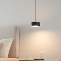 Höhenverstellbare schwarze LED-Hängelampe mit Spot -Prins von KOSILUM