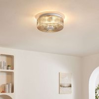 Kleine Decken- oder Wandleuchte mit strukturiertem Rauchglas - Paolina Kleine Decken- oder Wandleuchte mit strukturiertem Rauchglas - Paolina von KOSILUM