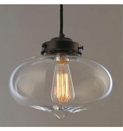 KosiLight - Hängeleuchte - Design elliptisch durchsichtig - Cerro - Transparant - - Metall und Glas - IP20 - Kompatibel mit A von KOSILUM