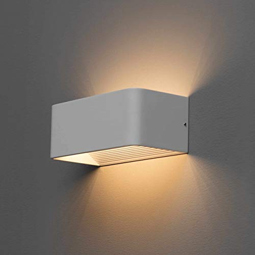 KosiLight - Wandleuchte - LED Design Rechteck Quadra 6x1W - 20cm - Weiß - 540 lm - Metall - IP20 - A von KOSILUM